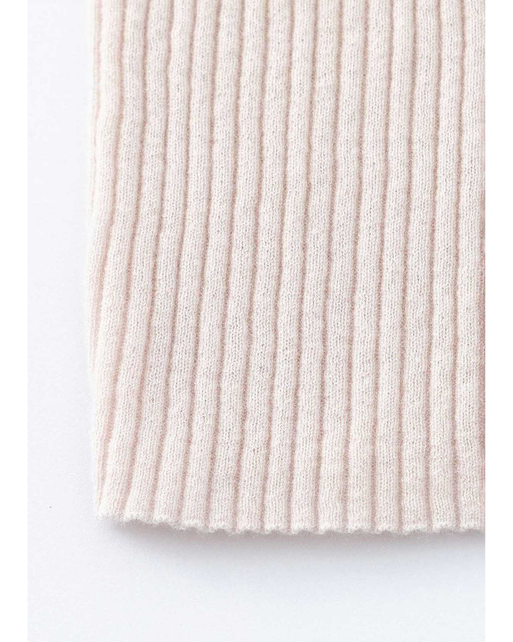Vespa Ribbed Long Sleeve Crew (Chalk)