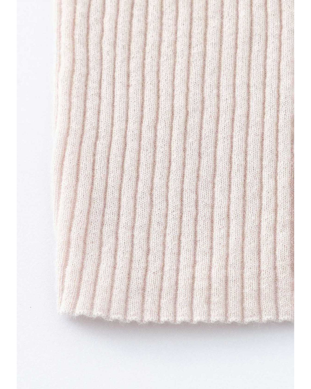 Vespa Ribbed Long Sleeve Crew (Chalk)
