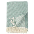 Klippan Lambswool Throw Velvet (Duck Egg Blue)