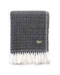 Contemporary Alpaca Merino Wool Throw (Blk/Wht)
