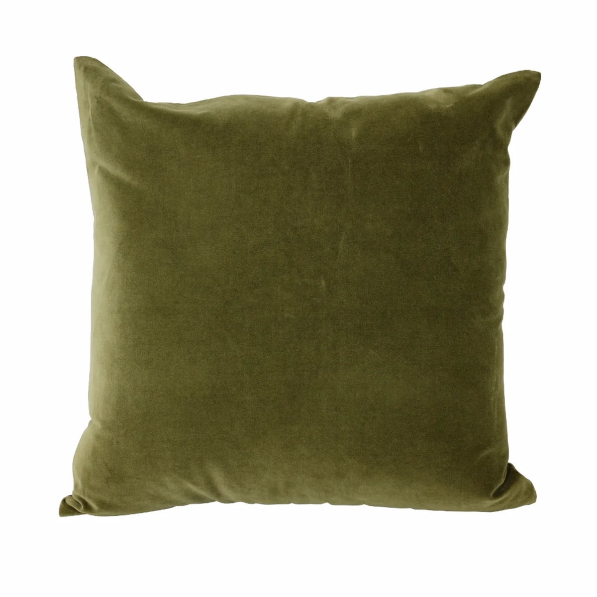 Olive Green Velvet Cushion