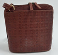 Baron Dana Small Bucket Bag in Cognac leather, front