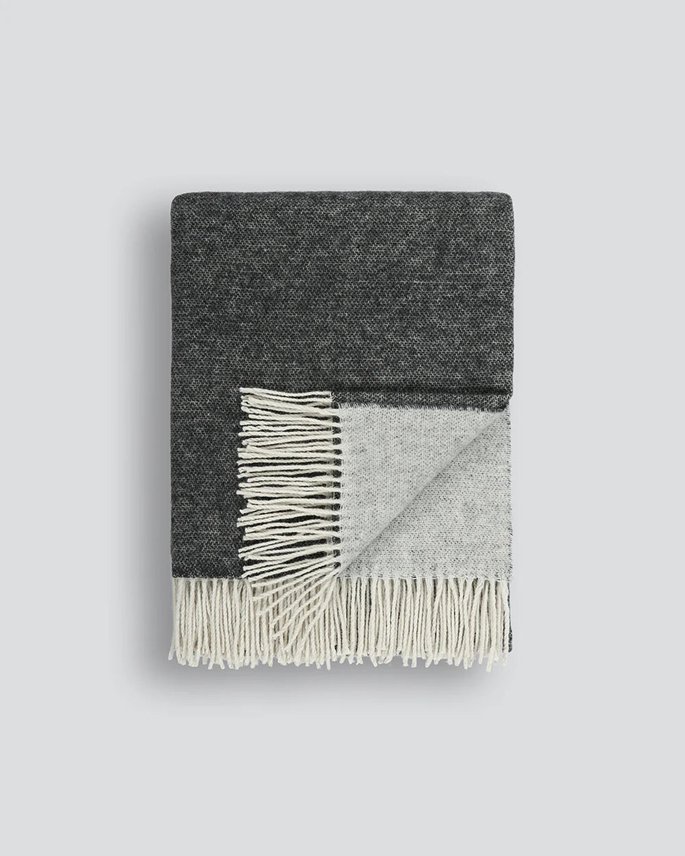 Casa (Merino Wool/Nylon) Throw - Anthracite 140x200cm