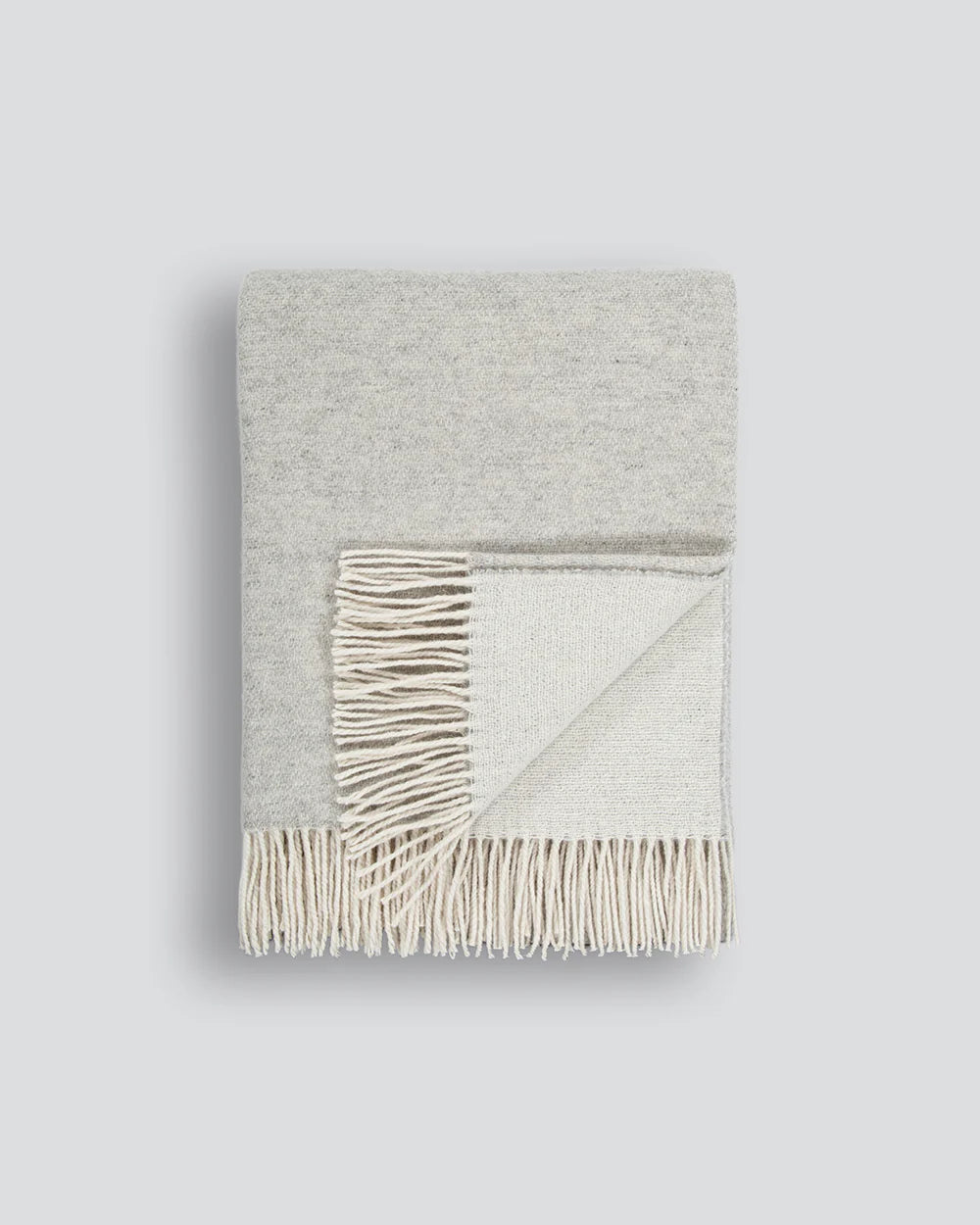 Casa (Merino Wool/Nylon) Throw - Silver 140x200cm