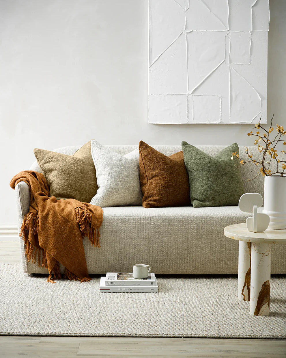 Baya Cyprian Cushion 60cm x 60cm (Oatmeal)
