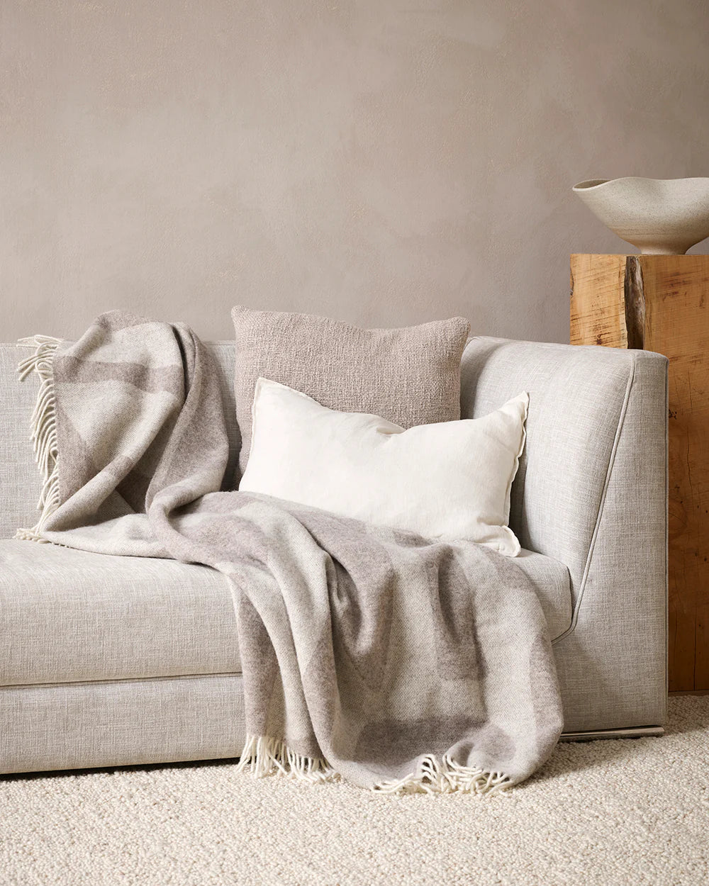 Baya Cyprian Cushion 50cm x 50cm (Pebble)