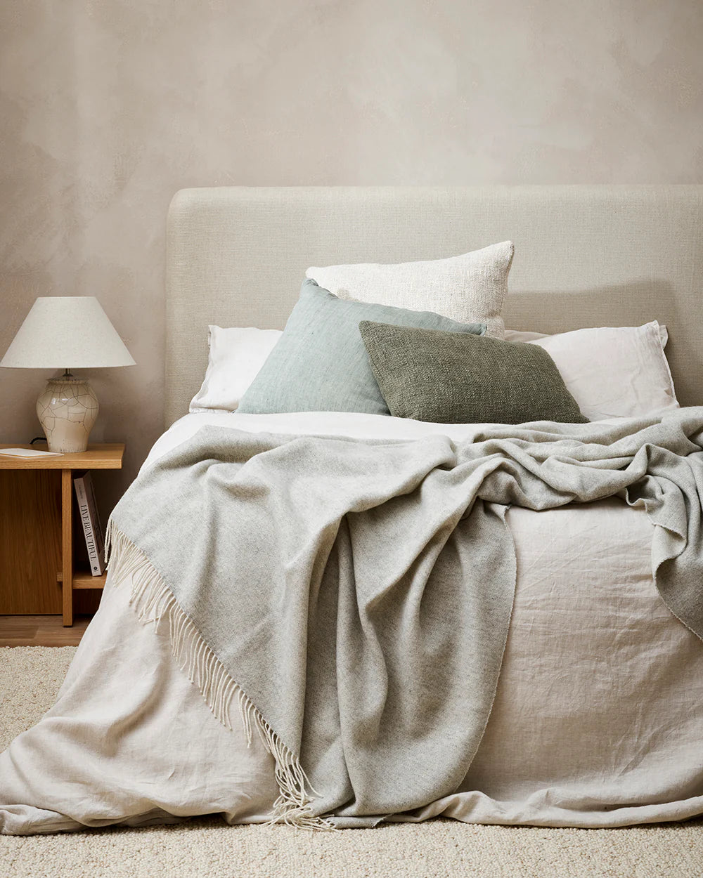 Cyprian Cushion with Feather Inner - Sage 40x60cm