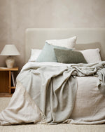 Baya - Cyprian Cushion with Feather Inner - Sage 40x60cm