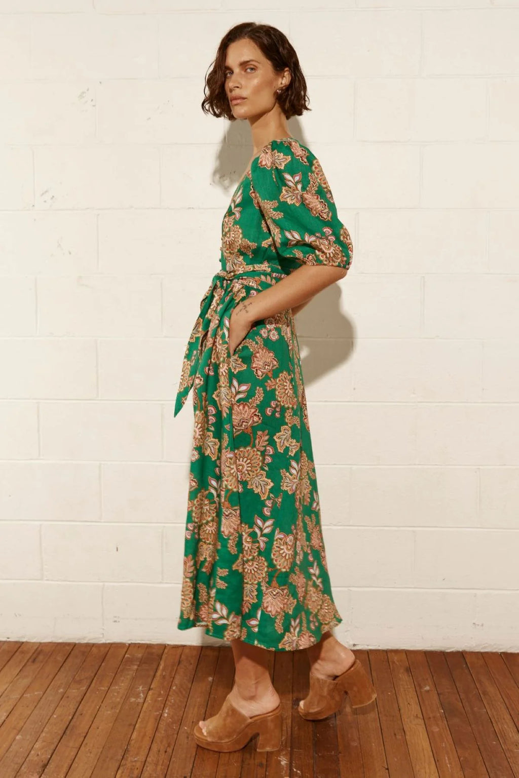 Zoe Kratzmann - Ebb Dress (K'gari Palm Green)