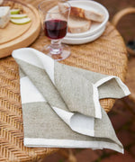 French Country - Stripe Napkin (Olive)