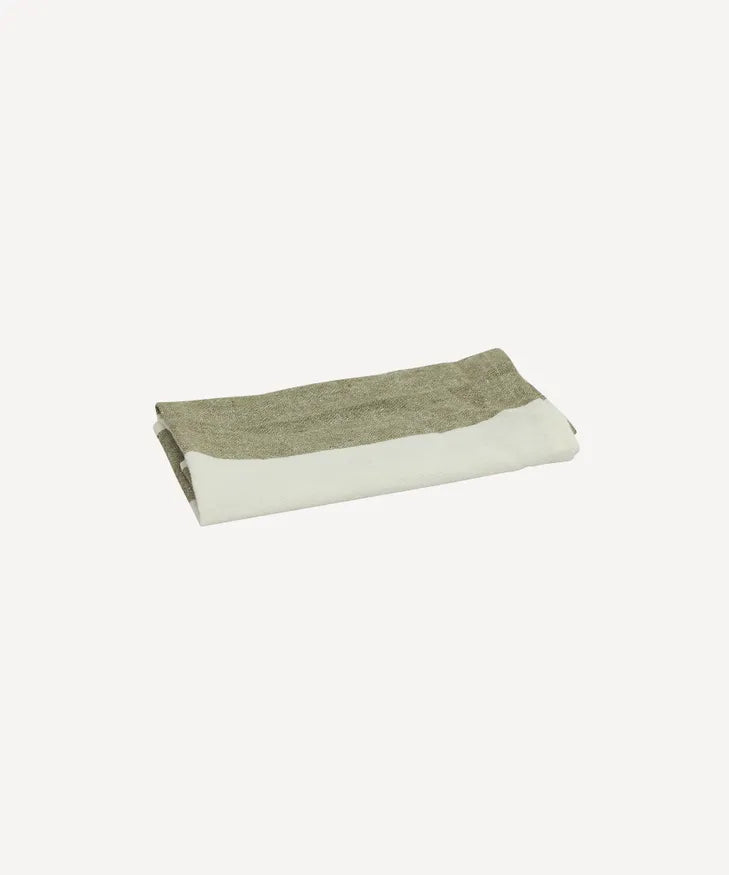 French Country - Stripe Napkin (Olive)