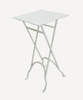 Square Iron Side Table (White)
