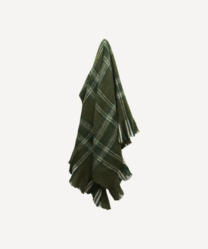 Plaid Throw (Green)