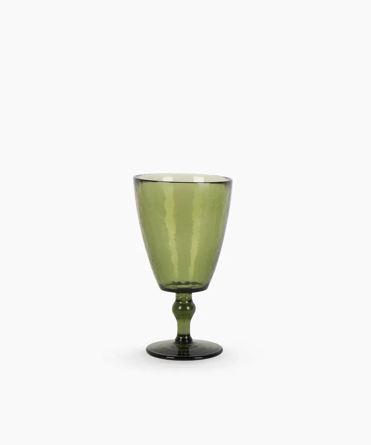 French Country - Vitro Olive Wine Glass (Set Of Two)