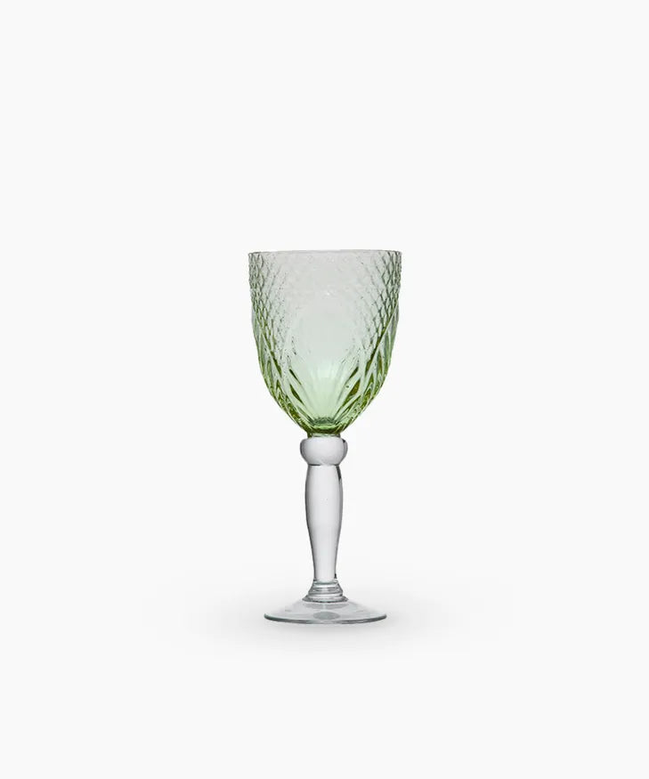 French Country - Vintage Green Goblet (Set of 2)