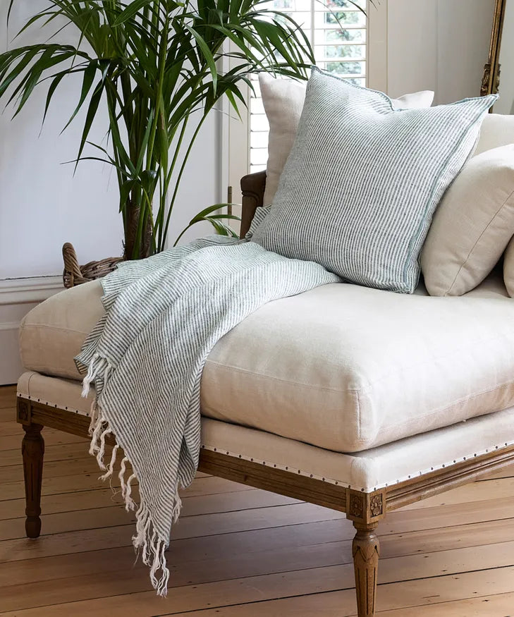 French Country - Bayside Pinstripe Throw