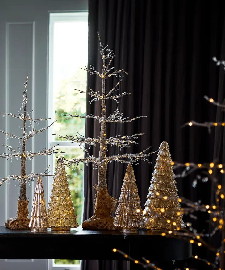 French Country - Embellished Light Up Christmas Tree 65cm