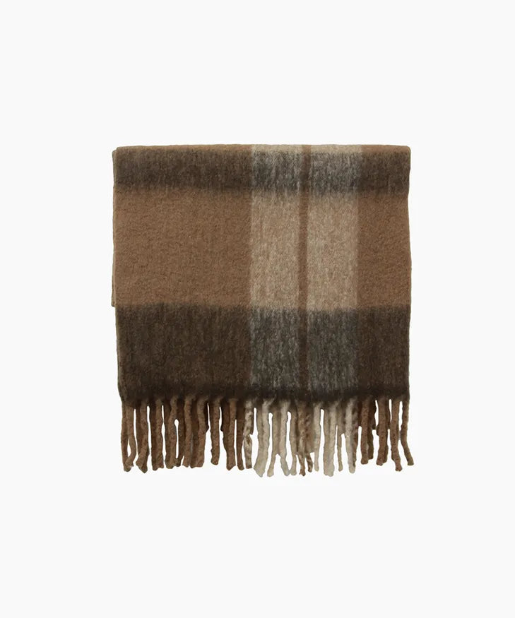 French Country - Canopy Plaid Tassel Throw