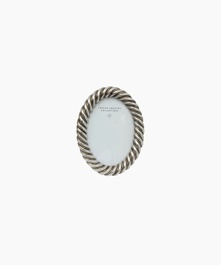 Rope Oval Photo Frame 4x6"