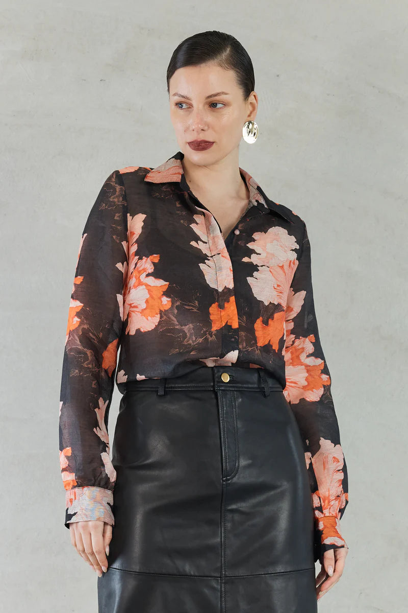 Aroura Blouse (Autumn Print)
