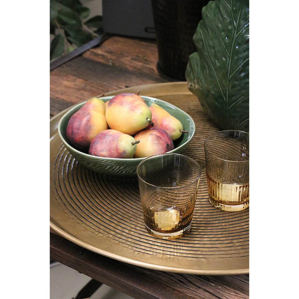 CC Interiors - Ambreta Ridged Whiskey Glass (Set of 4)