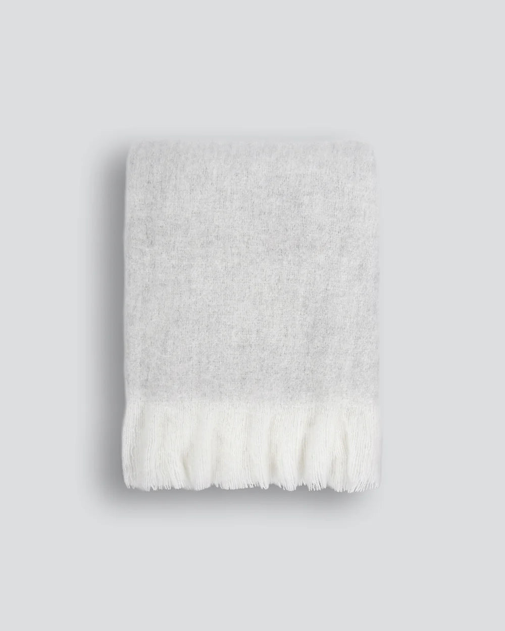 Sorrento (Acrylic/Wool Blend) Throw - Silver 125x150cm