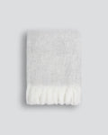 Sorrento (Acrylic/Wool Blend) Throw - Silver 125x150cm