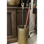 CC Interior - Ravello Etched Umbrella Stand in Antique Brass Finish