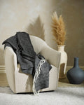 Lana (100% NZ Wool) Throw - Licorice 130x180cm