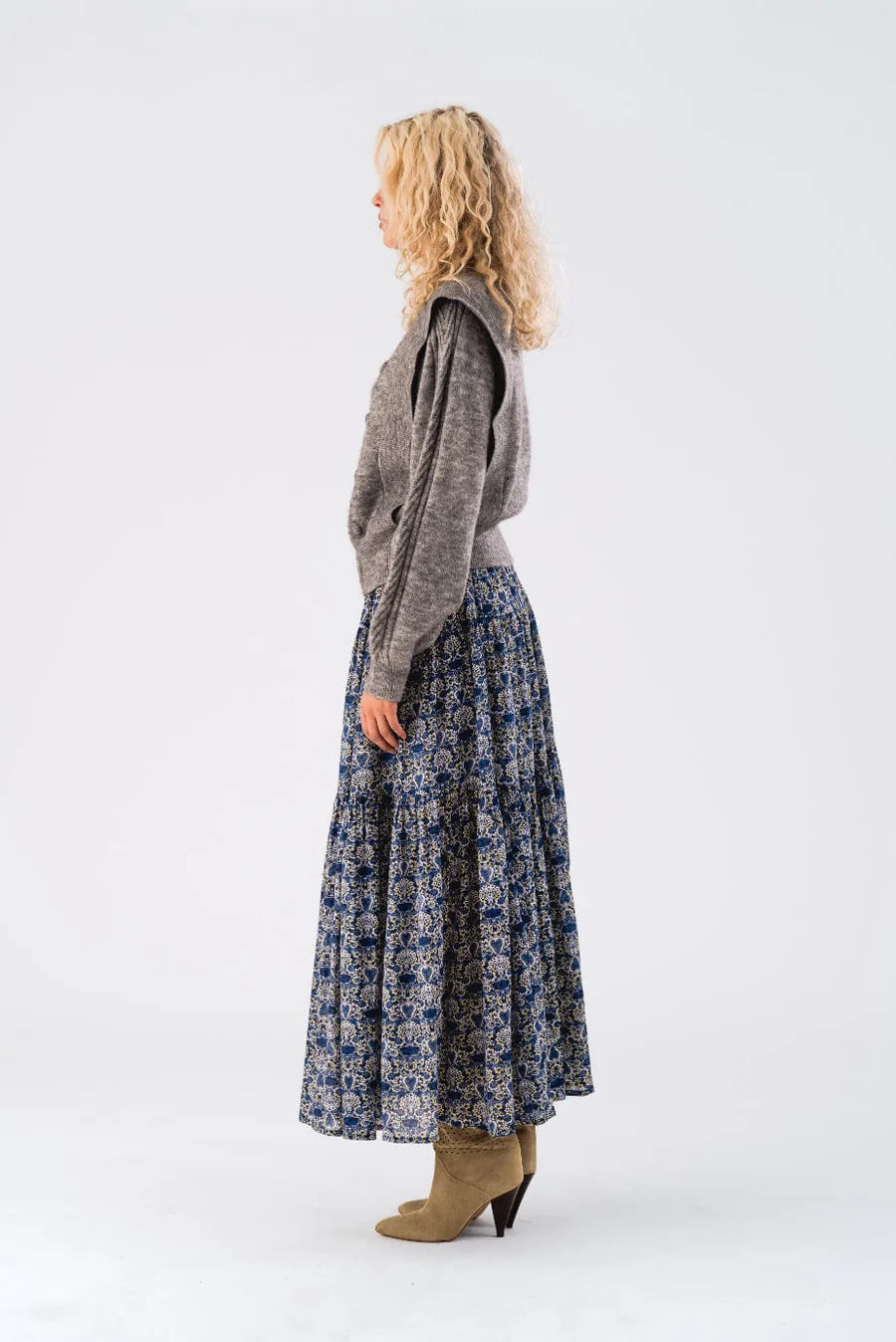 Sunset Maxi Skirt (Blue)
