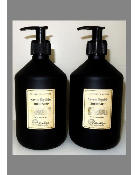 Provence - Lothantique Liquid Soap Pump Bottle 500 ml (Black)