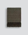 Richmond (Acrylic/Wool Blend) Throw - Dark Olive 125x150cm