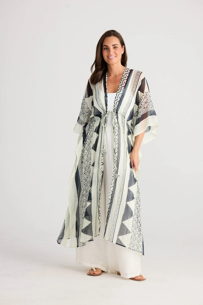 Holiday - Asta Long Kaftan (Tribal Black)