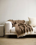 Sorrento (Acrylic/Wool Blend) Throw - Cocoa 125x150cm