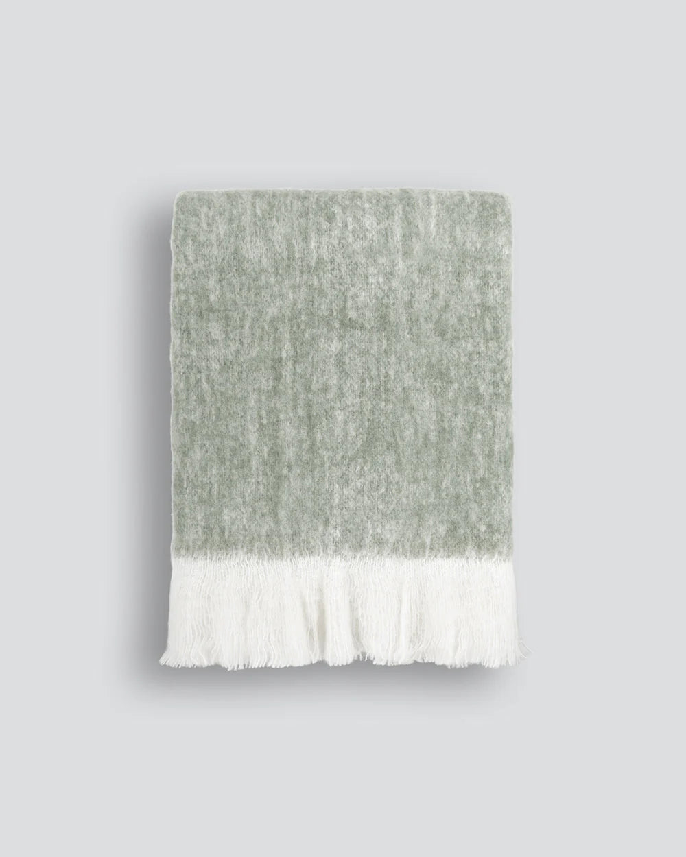 Sorrento (60% Acrylic, 20% Wool, 20% Polyester) Throw - Sage