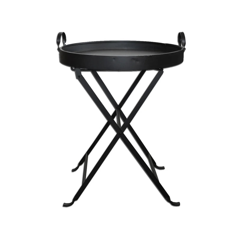 CC Interiors - Black Iron Folding Tray Table