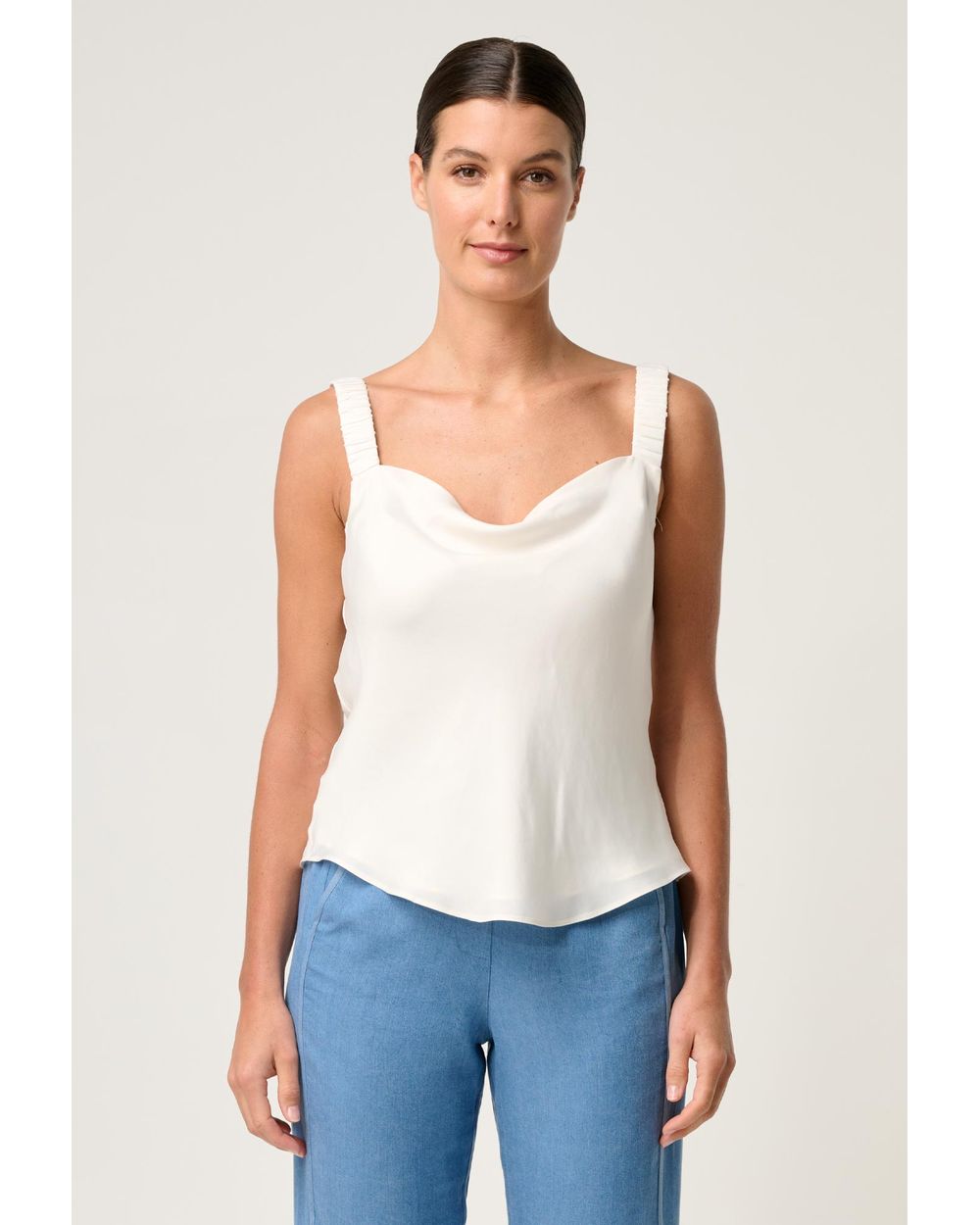Delray Reversible Cupro Cami (Ivory)
