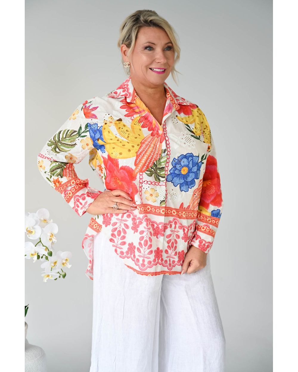 Rio Shirt in Floral print, side