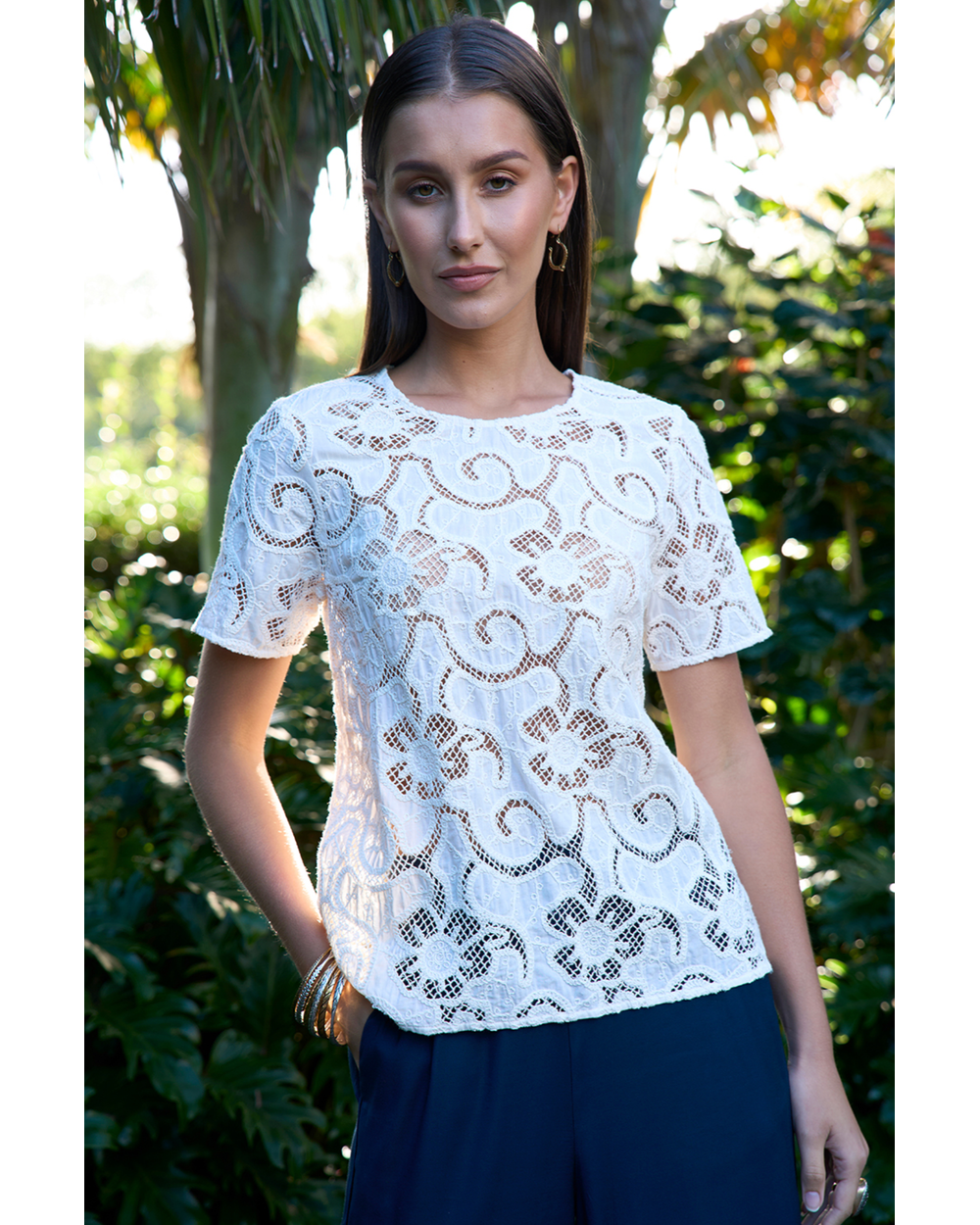 Moonstone Top (Silk White)
