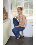 Cairo Vest (Yellow Flower Print)