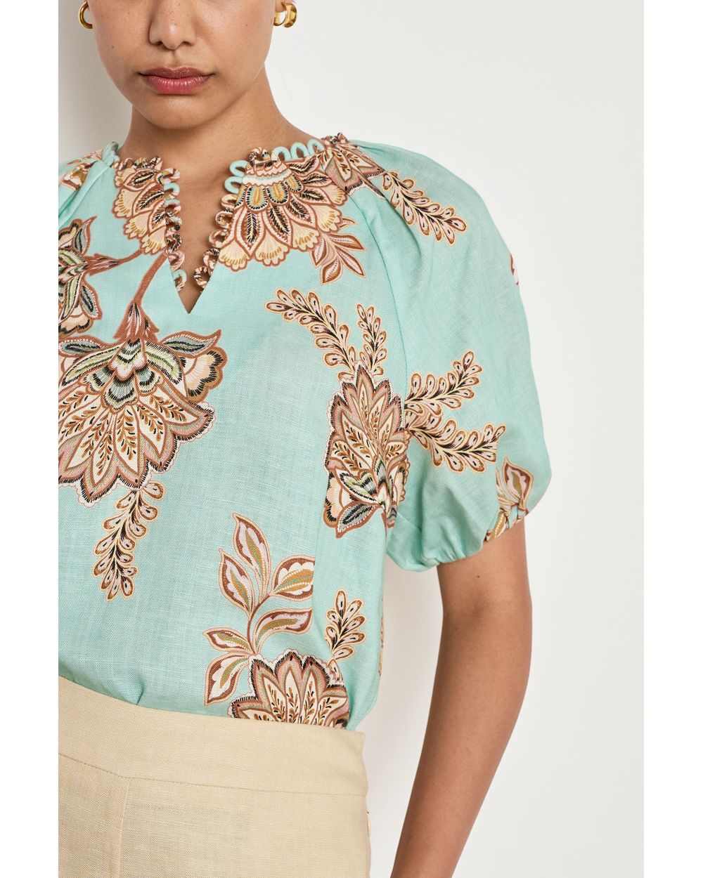 Zoe Kratzmann Perceive Top in Mint Kgari