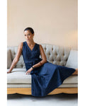 Humidity Ivy Denim Midi Dress in dark denim