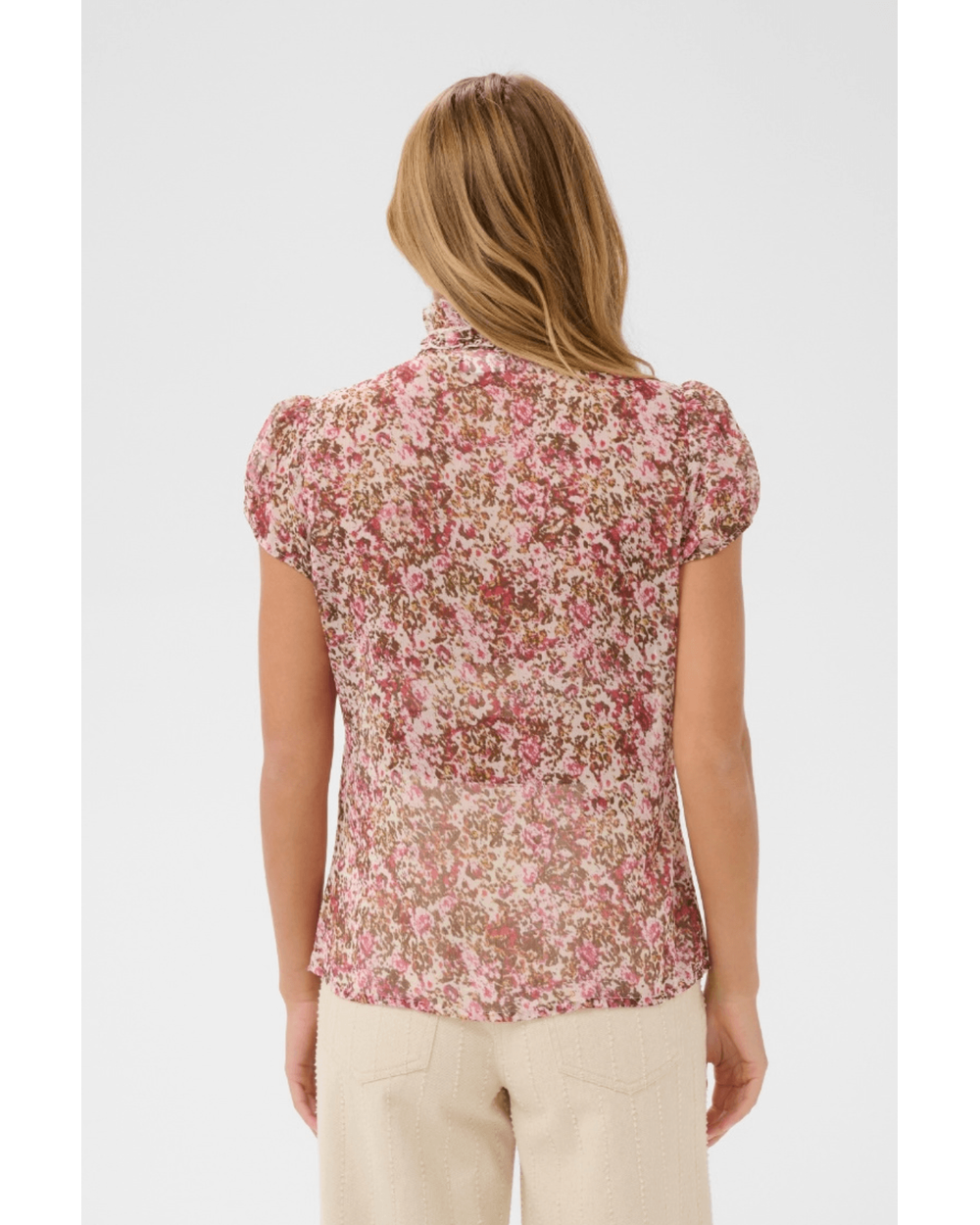 Saint Tropez - Lilja Crinkle Shirt (Ballerina Brushed Bloom)