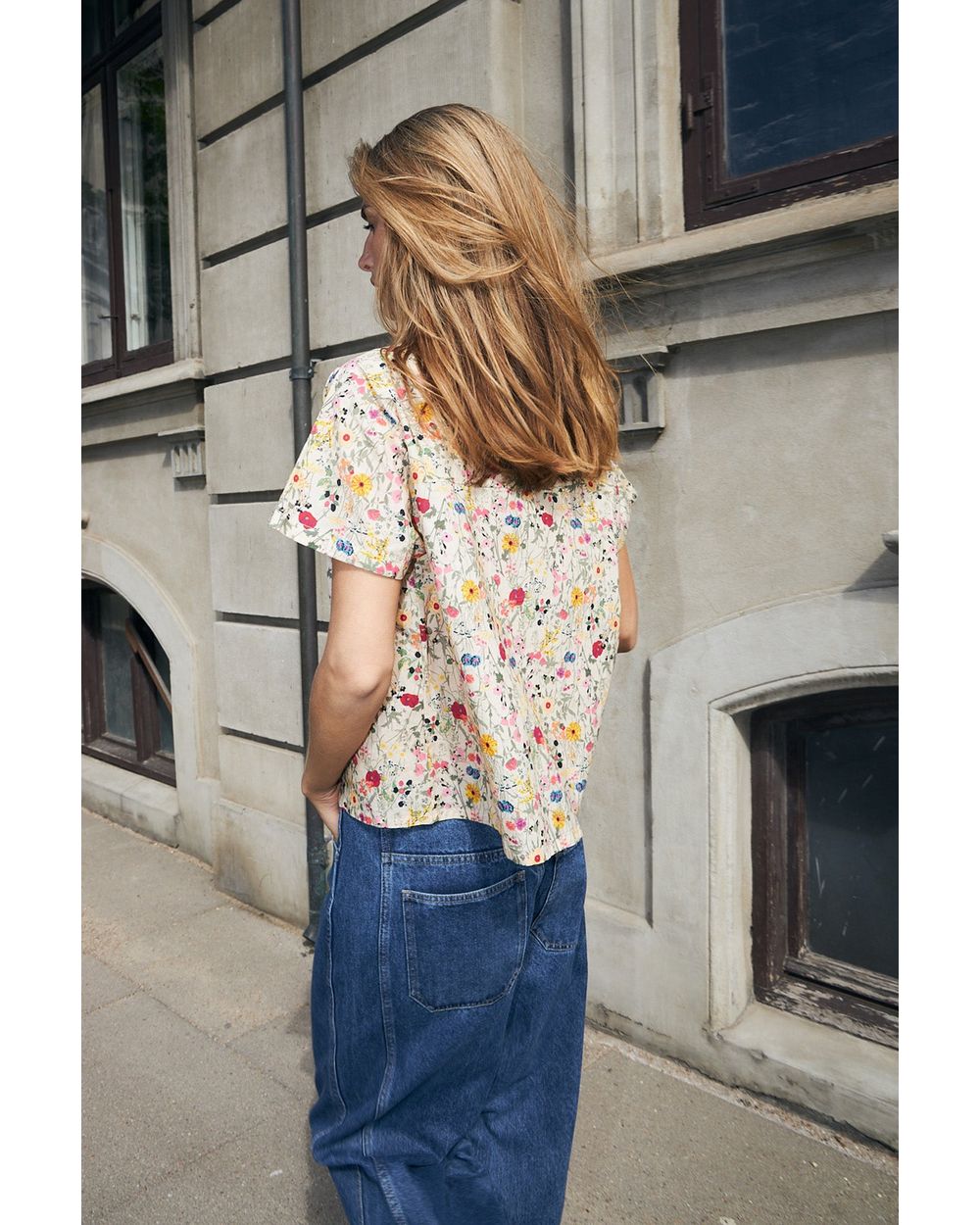Lolly's Laundry Mya Shirt in Flower Print, side