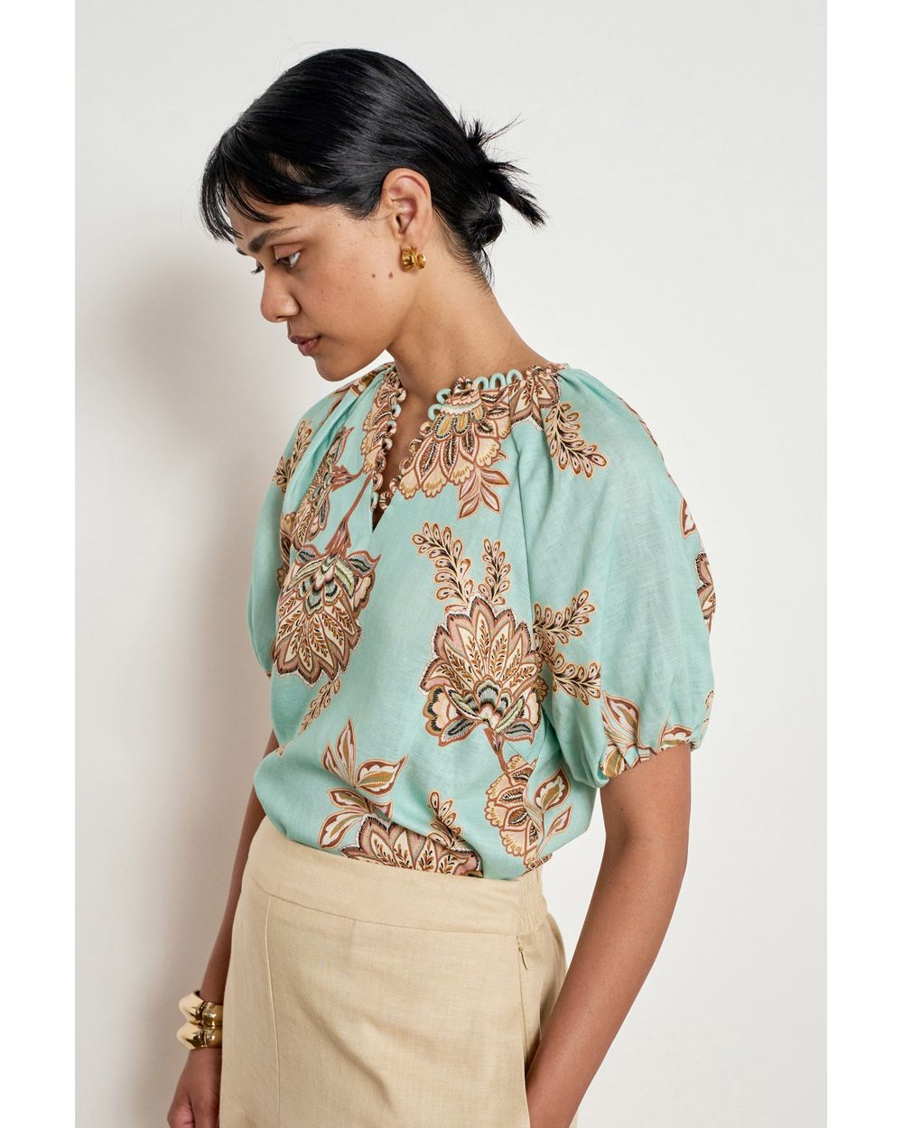 Zoe Kratzmann Perceive Top in Mint Kgari