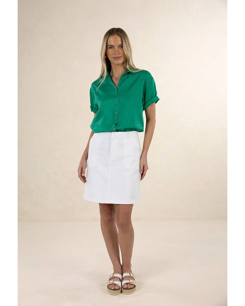 Humidity Freestyle Skirt in White