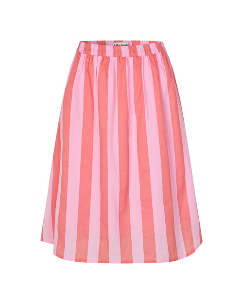 Lolly's Laundry Akane Maxi Skirt in Light Pink stripe, detail