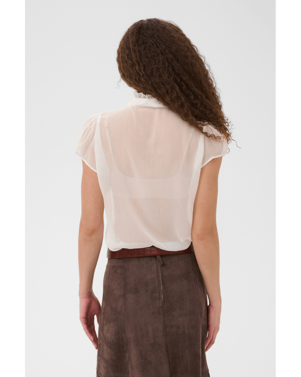 Saint Tropez - Lilja Crinkle Shirt (Ice)