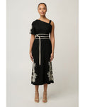 Elodie One Shoulder Dress (Black)