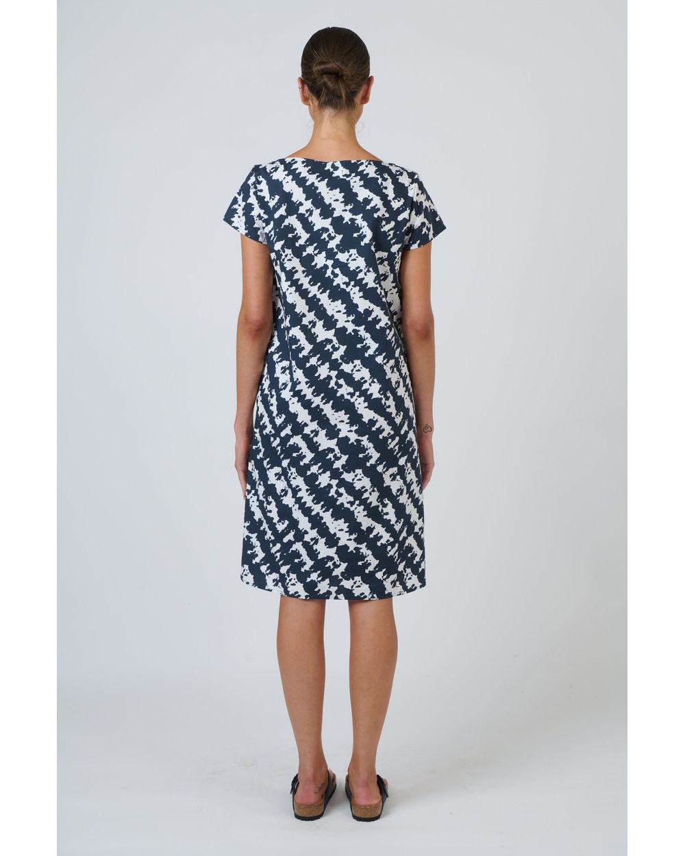 Poplin Dress in Puzzled